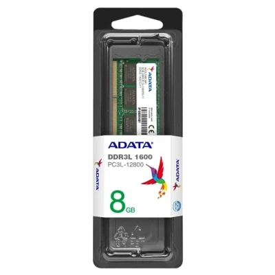Imagen de A data technology Adata adds1600w8g11 s 8gb ddr3l 1600mhz módulo de Memoria (ddr3l, portátil, 204 pin so dimm, 1 x 8 GB, Verde)