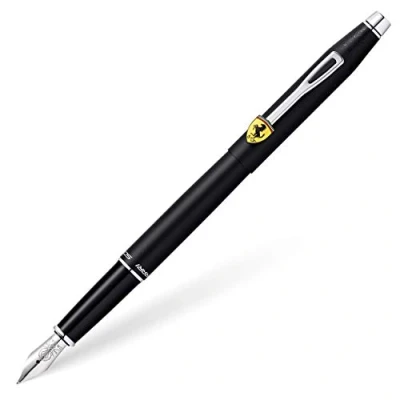Imagen de Cross Ferrari Classic Century Pluma estilográfica con grosor fino, color laca mate negra y cromo