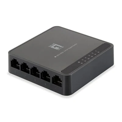 Imagen de LevelOne Switch GIGABIT ETHERNET 5 Puertos (10/100/1000) Negro
