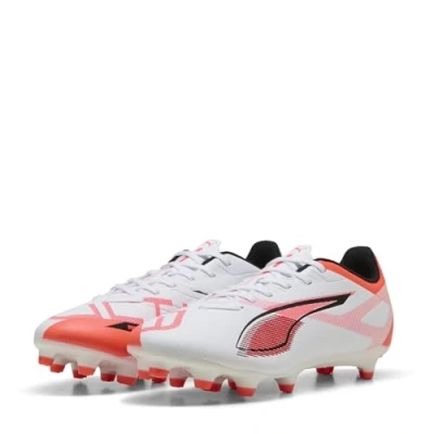 Imagen de Puma Ultra 5 PLAY Botas de fútbol con tacos, Mujer, Talla: 38.5, White/black/glowing red Zapatos