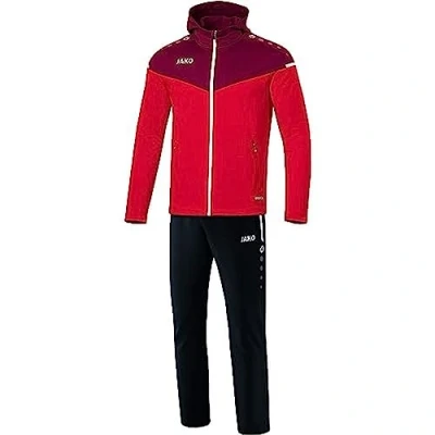 Imagen de JAKO Chándal para hombre Champ 2.0 con capucha, rojo/vino rojo, talla 3XL, M9620