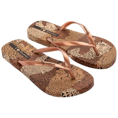 Imagen de Ipanema Animal Print Vi Fem, Chanclas Mujer, Beige Dorado Marrón, 39 EU