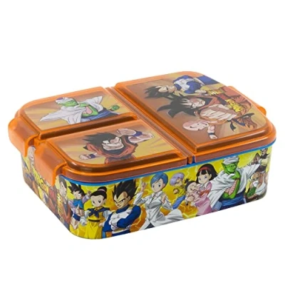 Imagen de Fiambrera infantil múltiple con 3 compartimentos de Dragon Ball