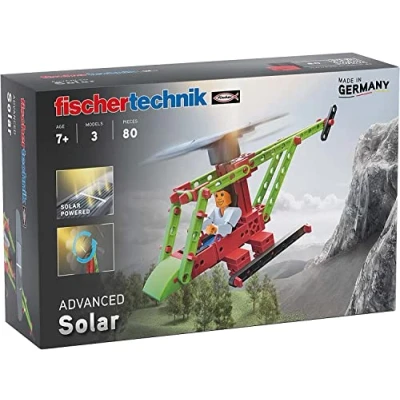 Imagen de fischertechnik Helicóptero Solar 544616 juego de construcción para niños sobre energía solar, 3 modelos, a partir 7 años