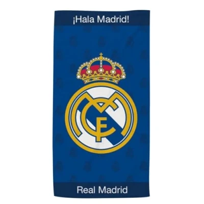 Imagen de New Import Toallas de Playa Real Madrid Microfibra 100%, Secado Rápido y Diseño Exclusivo (140x70 cm)