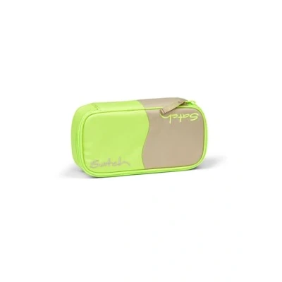 Imagen de satch Caja extragrande con compartimento separador, cremallera, soporte para bolígrafos, escuadra, ventana horarios, doble problema, color beige