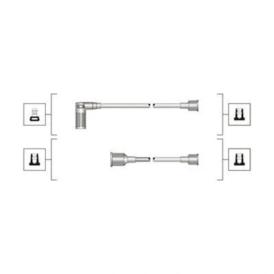 Imagen de MAGNETI MARELLI 941319170094 Juego de Cables Encendido FIAT: Uno Hatchback, Fiorino II Furgón, LANCIA: Y10
