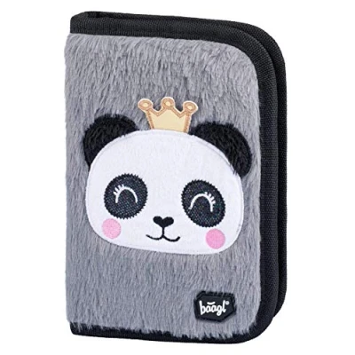 Imagen de Baagl estuche para niñas escolar, lápices, artículos de papelería, estuche, diseño panda