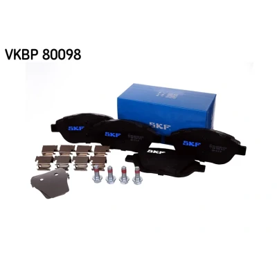 Imagen de SKF VKBP 80098 Juego de pastillas freno no preparado para indicador desgaste con accesorios CITROËN: C3 III, Aircross 2, C4 II Cactus