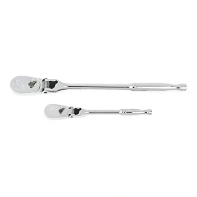Imagen de GearWrench Juego de 2 trinquetes lágrima cabeza flexible bloqueo 84 dientes 1/4&quot; y 3/8&quot;