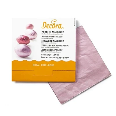 Imagen de Decora Rosa 0796206 150 Hojas Aluminio CM10X10 50 GR, 11 x 2 cm