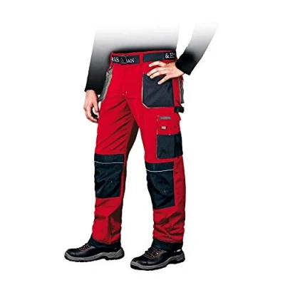 Imagen de Leber&amp;Hollman LH FMN T_CBS46 Pantalones protectores (talla 46), color rojo, negro y gris