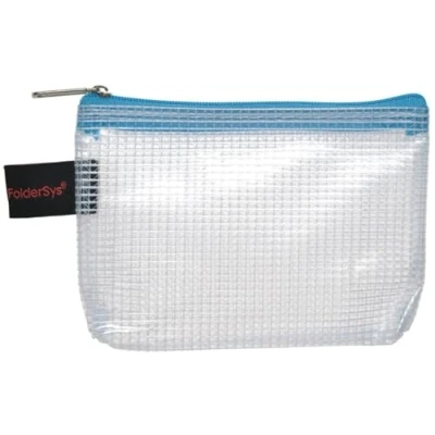 Imagen de FolderSys 10 bolsillos con Cremallera A7 PVC azul claro,