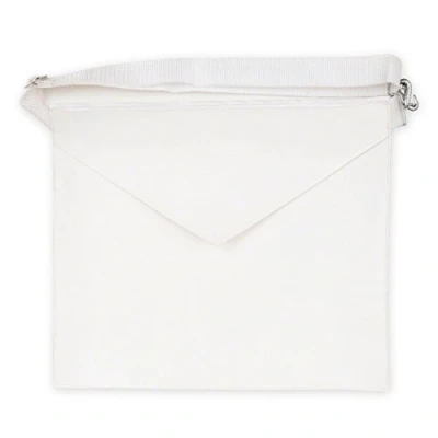 Imagen de THE MASONIC COLLECTION Craft Entered Delantal de aprendiz primer grado, color blanco, bolsillo grande y cinturón ajustable, accesorio regalo para hombres francmasones, Talla única