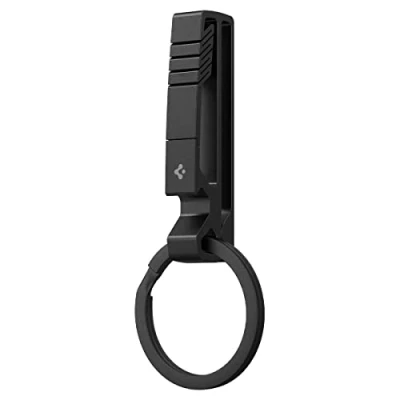 Imagen de Spigen Llavero Metal Fit con Abrebotellas y Clip para Hombres Mujeres Negro