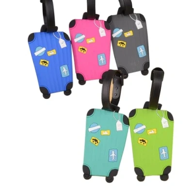 Imagen de EQLEF® Etiqueta engomada colorida y linda suave del equipaje PVC de 5 PC con el juego patrón para todas las mujeres muchachas