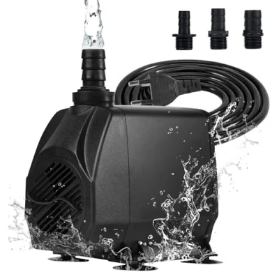 Imagen de BACOENG Bomba de agua sumergible, acuario Jardín, circulación estanque, Fuente, 100W 3800L / H, Altura 4 m