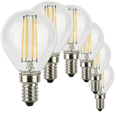 Imagen de SunSeed 6x Bombilla Esférica Filamento LED E14 6W = 60W Blanco Cálido 2700K