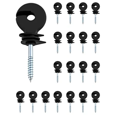 Imagen de QWORK 20 Piezas Aisladores de Anillo, Anillo Aislador Para Hilo, Cuerdas, Alambres y Hebras.