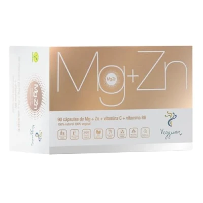 Imagen de VEGGUNN Complejo de Magnesio con Citrato Magnesio, Zinc, Vitamina C y B6 90 Cápsulas Vegetales Ayuda a reducir los niveles cortisol, mejorar la ansiedad Conciliar el Sueño