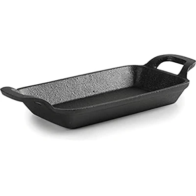 Imagen de Lacor Magma Mini Grill Rectangular Sin Base, Hierro, Negro