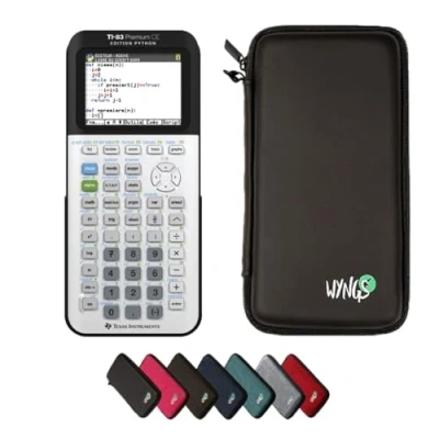Imagen de CALCUSO Paquete Básico Negro con Calculadora Grafica TI 83 Premium CE Python