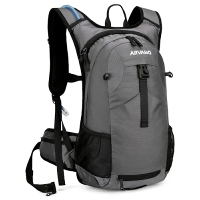 Imagen de Arvano mochila de hidratación con vejiga agua TPU 2L, aislada para mantener el líquido fresco hasta 4 horas, Ciclismo, Esquí, Senderismo