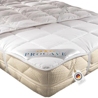 Imagen de PROCAVE Protector de colchón Transpirable, Cubrecolchón Suave 100% algodón, Funda para colchones con 4 Gomas angulares 140x200 cm