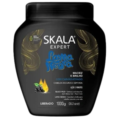 Imagen de SKALA EXPERT Mascarilla/Crema Acondicionadora/Crema de peinado &quot;Lama Negra&quot; 100% vegana Aporta brillo y acabado sedoso al pelo.