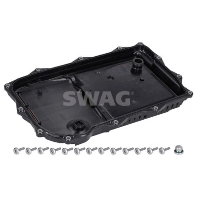 Imagen de SWAG 33 10 0984 Cárter de aceite, caja automática con junta, tornillo purga aceite filtro, tornillos BMW: X5, 3 Berlina, 1 Hatchback