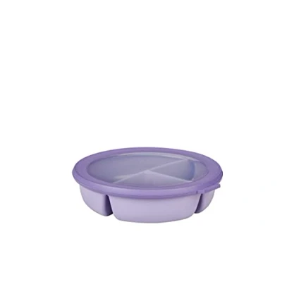 Imagen de Mepal Cuenco Bento 3 compartimentos múltiple Cirqula Caja hermética de almacenamiento alimentos Táper para separar la comida Meal prep containers &amp; recipientes Vivid lilac