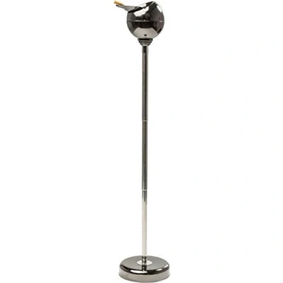 Imagen de Kare Cenicero Esférico con Solapa Plegable, Metallic Black, 13 x 72 cm, Metal, Plata Oscura