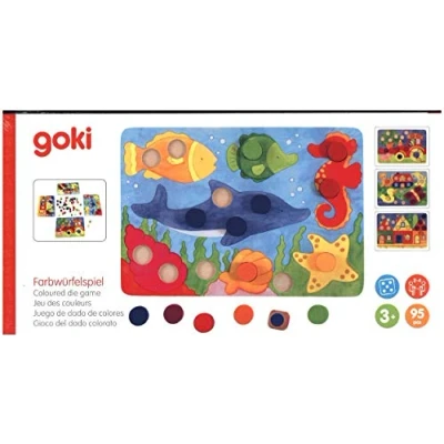 Imagen de Goki Juegos de acción y reflejosJuegos mesaGOKIJuego Dado Colores, Multicolor (Gollnest &amp; Kiesel 56705.0)