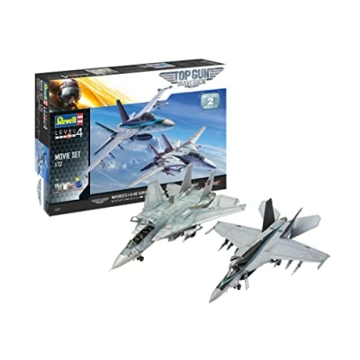Imagen de Revell Top Gun 2 Movie Set Maverick Accesorios, Color Plateado, Mittel (RV05677)