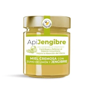 Imagen de &quot;ApiJengibre&quot; Miel Cremosa Con Jengibre Y Limón Tarro 250g
