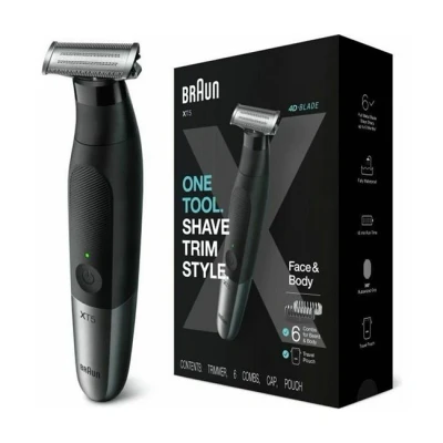 Imagen de Braun Series XT5 Recortadora de Barba, Afeitadora Eléctrica, Máquina Afeitar Hombre, Kit Cuidado Masculino, Vello, Nariz y Orejas, Lámina Duradera Regalos Originales Hombre