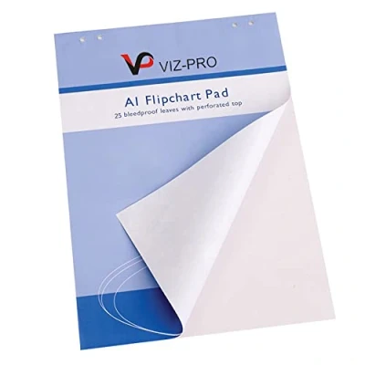 Imagen de VIZ PRO Almohadillas de caballete estándar, tamaño A1, 841 x 594 mm, 25 hojas/bloc