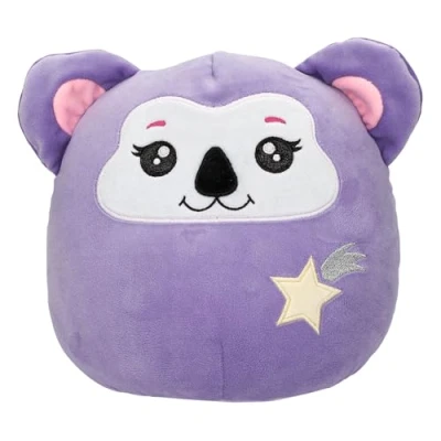 Imagen de Depesche 13041 Ylvi Swoppies Koala en Color Morado, con Efecto de luz, Estrella fugaz y Orejas Redondas, Peluche 20 cm Altura Aprox, Multicolor, One Size