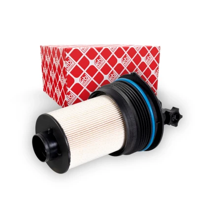 Imagen de FEBI BILSTEIN 175593 Filtro Combustible con tapón roscado de descarga agua, Cartucho filtrante FORD: Transit Custom V362 Furgón