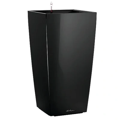 Imagen de Lechuza Cubico Maceta, Kit completo, 40cm x 40cmx75cm, Negro brillante