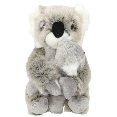 Imagen de Depesche 12799 TOPModel Wild Koala mamá y bebé, con Suave Pelaje en Gris Cierre de Velcro Las Manos del Peluche Grande, Multicolor, Talla única