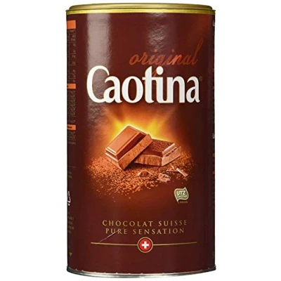 Imagen de Caotina original chocolate para beber, cacao en polvo con el mejor suizo, caliente sostenible y certificado, 6x500g
