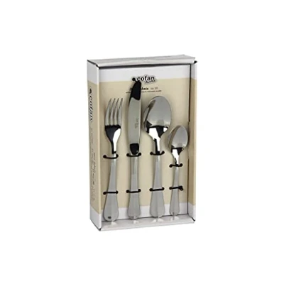 Imagen de Cubertería De Acero Inoxidable Cofan Bolonia Juego 24 Pcs C 18/0 Incluye Caja Diseño Y Gran Calidad