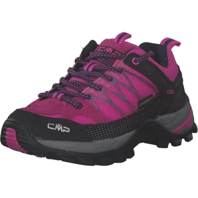 Imagen de CMP Rigel Trekking WP Zapatillas de senderismo, Mujer, Talla: 37, Pink fluo/blue Zapatos