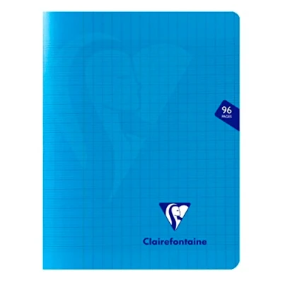Imagen de Clairefontaine 303741C Mimesys cahier piqué polypro 17x22cm 96p séyès coloris assortis Paquet de 10 ass