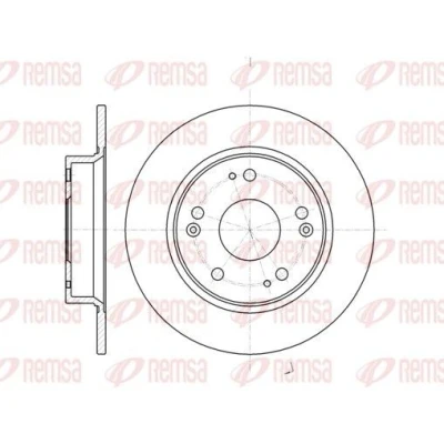 Imagen de REMSA 61175.00 Disco de freno Eje trasero 260, 260 9 5 macizo HONDA: CIVIC 8 Hatchback, 9,