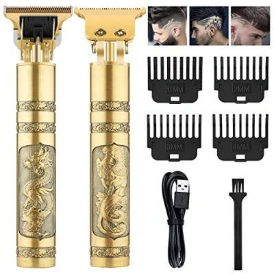 Imagen de Maquina Cortar Pelo Profesional, Impermeable Hoja T, Inalámbrica, Cortapelos Recargable, Afeitadora Eléctrica, Set para Hogar y Peluquería