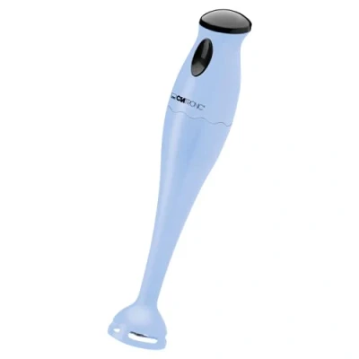 Imagen de Batidora de mano Clatronic SM 3577 con potente motor 180 W, cuchilla acero inoxidable (inoxidable), incluye recipiente mezclador transparente (500 ml) y gancho para colgar, color azul, plástico