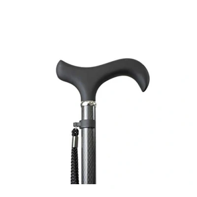 Imagen de KMINA Pro Bastones Extensibles de Fibra Carbono, para Caminar, Mayores, Ancianos, Mujer, Negro.