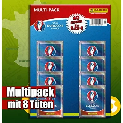 Imagen de UEFA EURO 2016 Panini Multipack con 8 Adhesivo Packs